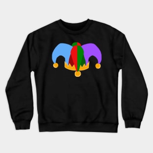 Colorful Novelty Court Jester Hat Crewneck Sweatshirt